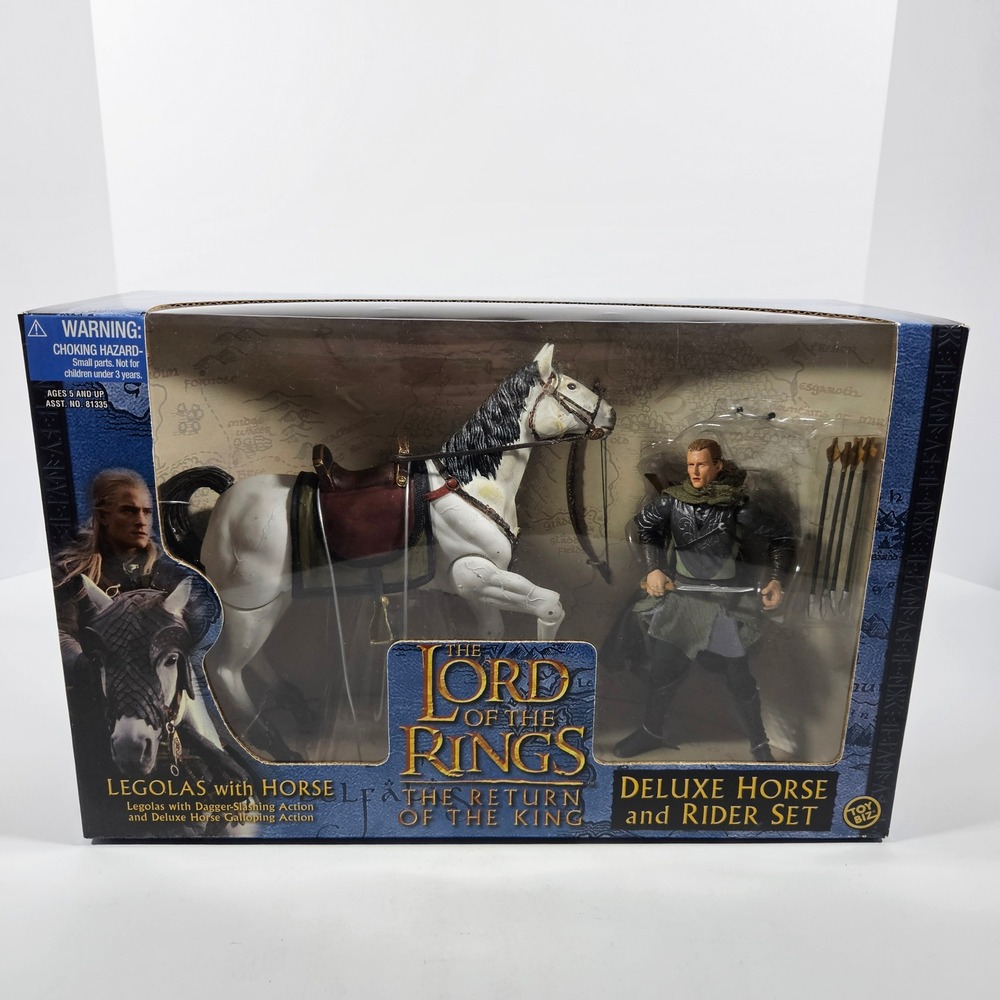 Lord of the Rings Legolas with Horse Deluxe Horse and Rider Set New in Box 2003